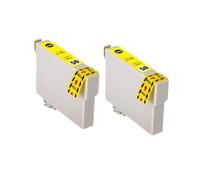 RDWQDGJG Compatible avec la Cartouche d'encre IC50 ICBK50 EP-301 EP-302 EP-320 EP-702A EP-703A EP-801A EP-802A EP-803A(2 Yellow)