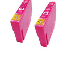 RDWQDGJG Compatible avec Le Jeu de Cartouches d'encre Expression Home XP Series, modèles 33 103 203 207 303 306 403 406 313 323 413 T1711 T1714(2 Magenta)