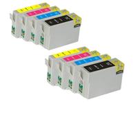 RDWQDGJG Compatible avec Le Jeu de Cartouches d'encre T1001 T1002 T1003 T1004 Stylus SX510W Office B40W B1100 BX310FN BX600FW BX610FW SX515W et Plus(2 Sets)