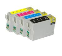 RDWQDGJG Compatible avec Le Jeu de Cartouches d'encre T1001 T1002 T1003 T1004 Stylus SX510W Office B40W B1100 BX310FN BX600FW BX610FW SX515W et Plus(1 Set)