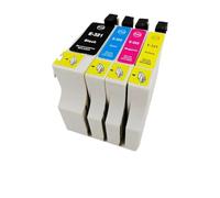 RDWQDGJG Compatible avec Les Cartouches d'encre T0321 T0324, Stylet adapté C70 C70 Plus C80 C80N C80WN C82 C82N C82WN CX5100 CX5200(1 Set 4 PCS)