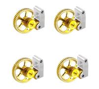 RDWQDGJG Kit de Mise à Niveau de l'engrenage d'extrudeurs en Acier durci Compatible avec P1S P1P X1 Carbon X1C 3D Primantes DLC Pièce de Remplacement résistant à l'usure nanocoée