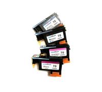 RDWQDGJG LKS Compatible avec la tête d'impression d'encre Designjet Z2100 Z5200 Z3100 Z3200 modèles HP70 C9404A C9405A C9406A C9407A(1SET(4PCS))