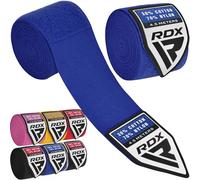 RDX 4,5 m de Long Boxe Bandages de Boxe Wraps MMA Gants élastique Boucle pour Pouce 4,5 m sous-Gants Muay Thai Taille Unique Blue/Blau