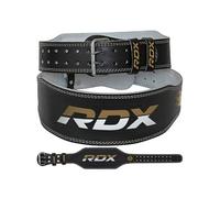 RDX 6 pouce CEINTURE DE MUSCULATION EN CUIR Doré noir blanc L