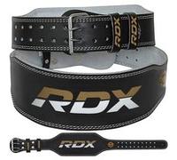 RDX 6 pouce CEINTURE DE MUSCULATION EN CUIR Doré noir blanc L BLACK/GOLD G