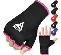 RDX Bandes Boxe sous Gants, Élastiqué Protege Main Sparring Arts Martiaux Protecteur de Poing, Boxing Inner Gloves Hand Wraps, Gants de Frappe Boxeur Adulte Femme Homme
