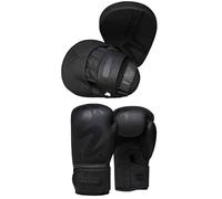 RDX Boxing Glove F15 Matte Black-16Oz Unisex-Adult, Black, Large