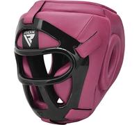 RDX Casque de Boxe MMA Entraînement, Maya Hide Cuir Head Guard, Grille Amovible Muay Thai Sparring Arts Martiaux Kickboxing Combat Visage Oreille Nez Protecteur Garde La Tête, Homme Femme