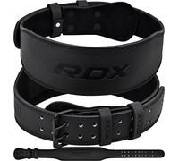 RDX Ceinture de Musculation, 4” 6” Cowhide Cuir D'haltérophilie Belt, 10 Trous Réglables, Support Dos Lombaire Ceinture de Levage, Entraînement en Force Bodybuilding Fitness Gym, Homme Femme