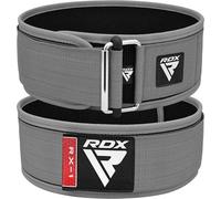 RDX Ceinture de Musculation AUTOMATIQUE FERMER À CLÉ, 4”Réglable Support Dos Lombaire,Powerlifting D'haltérophilie Bodybuilding Entraînement en Force Exercise Fitness Levage Belt,Hommes Femmes,Gris,L