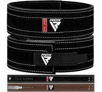 RDX Ceinture Musculation Levier Boucle, Approuvé IPL USPA, 10 Trous Réglables, 4” Ceinture Cuir Powerlifting 10mm Haltérophilie Weight Lifting Belt, Lombaire De Maintien, Fitness Gym Levage Deadlifts