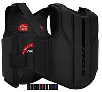 RDX Chest Guard, MMA Kickboxing Muay Thai Boxing Body Protector, Sparring Training Heavy Punching, Kara Adjustable Strike Shield, Martial Arts Upper Body Ribs Protection Pad, Taekwondo Vest