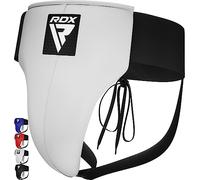 RDX Coquille Boxe MMA Homme Sports Protection Combat Arts Martiaux Suspensoir Muay Thai Kick Boxing, Blanc S