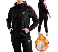 RDX Costume Sauna, Anti-Déchirure Survêtement avec Capuche, REACH OEKO TEX 100 CERTIFIÉ Combinaison Sudation Fitness Sweat à Capuche, Minceur D’entraînement Perte Poids Suit Sport Femme