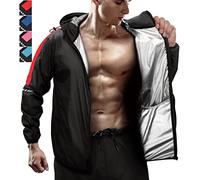 RDX Costume Sauna, Anti-Déchirure Survêtement avec Capuche, Reach Oeko TEX 100 CERTIFIÉ Combinaison Sudation Fitness Sweat à Capuche, Minceur D’entraînement Perte Poids Suit Sport Homme Femme