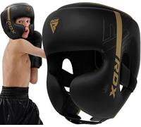 RDX Enfants Casque Boxe pour MMA Sparring, D'entraînement, Maya Hide Cuir Kara Head Protection pour Art Martiaux, Muay Thai, Krav Maga, Kickboxing, Karaté et Combat Libre Training, Accueil Gym