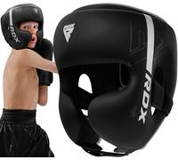 RDX Enfants Casque Boxe pour MMA Sparring, D'entraînement, Maya Hide Cuir Kara Head Protection pour Art Martiaux, Muay Thai, Krav Maga, Kickboxing, Karaté et Combat Libre Training, Accueil Gym