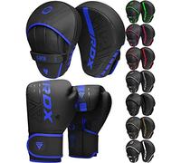 RDX Enfants Pattes d'ours Boxe et Gants pour D'entraînement, Maya Hide Cuir Kara Junior Mitaines Boxe, Kickboxing, Muay Thaï Pads, Sac Frappe, Sparring, Arts Martiaux, MMA Pao Bouclier Cible