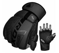 RDX F6 KARA Gants de Grappling et MMA Noir Cuir PU M