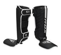 RDX F6 KARA MMA Protège Tibias blanc Cuir PU WHITE