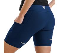 RDX Femmes Sweat Shorts Shapewear Taille Haute Short Amincissant Au-Dessus du Genou Pantalon Mi-Cuisse Costume D'entraînement Entraîneur Perte Poids Bas Corps Shaper Survêtement Exercice Fitness Gym