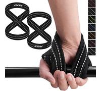 RDX Figure 8 Sangle, Sangle Musculation Gym Levage Support de Poignet Bandage Fitness Lifting Straps Entraînement Bodybuilding Haltérophilie Gymnastique Unisexe Hommes Femmes Maison Entraînements