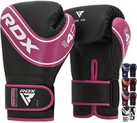 RDX Gants de boxe Enfant, 6oz 4oz Gants d'Entraînement Junior, En Cuir Maya Hide, Paume Ventilée, Muay Thai Sparring MMA Kickboxing, Sac de Frappe, Poire de Vitesse, Pattes d'Ours, Boucliers de Frappe