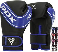 RDX Gants de boxe Enfant, 6oz 4oz Gants d'Entraînement Junior, En Cuir Maya Hide, Paume Ventilée, Muay Thai Sparring MMA Kickboxing, Sac de Frappe, Poire de Vitesse, Pattes d'Ours, Boucliers de Frappe