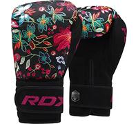 RDX Gants de Boxe Femme pour D’entraînement et Muay Thaï | Gants en Flora Peau Cuir pour Kickboxing, Sparring, Sacs de Frappe, Combat Mitaines, Compétition Boxing Gloves