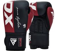 RDX Gants de Boxe pour D'entraînement et Muay Thaï, Gants en Maya Hide Cuir pour Sparring, Kickboxing, Sacs de Frappe, Compétition Combat Mitaines, Hommes Femmes Gym Entraînements 8 10 12 14 16 OZ