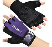 RDX Gants de Fitness Respirant Anti-dérapant, Gant Masculation Sport Soutien au Poignet Protection Paume Forte Adhérence Workout Entrainement Fitness Gymnastique Powerlifter Gym Gloves Halterophilie