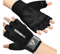 RDX Gants de Fitness Respirant Anti-dérapant, Gant Masculation Sport Soutien au Poignet Protection Paume Forte Adhérence Workout Entrainement Fitness Gymnastique Powerlifter Gym Gloves Halterophilie