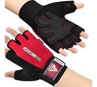 RDX Gants de Fitness Respirant Anti-dérapant, Gant Masculation Sport Soutien au Poignet Protection Paume Forte Adhérence Workout Entrainement Fitness Gymnastique Powerlifter Gym Gloves Halterophilie