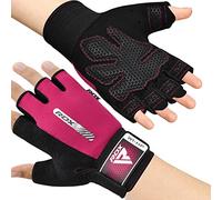 RDX Gants de Fitness Respirant Anti-dérapant, Gant Masculation Sport Soutien au Poignet Protection Paume Forte Adhérence Workout Entrainement Fitness Gymnastique Powerlifter Gym Gloves Halterophilie