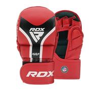 RDX Gants de Lutte MMA Shooter T17 - Maya Hide Leather Kalix Skin, Mousse IMF, Rembourrage EVA-Lution, Pouce rembourré, Sangle Quick-EZ, Doublure Respirante - Gants d'entraînement et d'entraînement