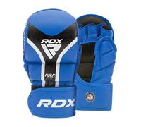 RDX Gants de Lutte MMA Shooter T17 - Maya Hide Leather Kalix Skin, Mousse IMF, Rembourrage EVA-Lution, Pouce rembourré, Sangle Quick-EZ, Doublure Respirante - Gants d'entraînement et d'entraînement