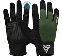 RDX Gants De Musculation Gant Fitness Gymnastique Sport Anti-Dérapant, Protection Paume Adhérence Entrainement Halterophilie Rembourrée Antidérapant Respirant à Écran Tactile Équipement Gym à Domicile