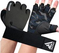 RDX Gants de Musculation pour Hommes Femmes, avec Support de Poignet Long et Extensible, Bonne Prise en Main, Fitness HIIT Entraînement, Bodybuilding Haltérophilie, Cyclisme, Exercices Maison