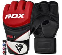 RDX Gants d'entraînement en cuir pour sports de combat M rouge