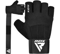 RDX Gants d'haltérophilie, sangle de soutien de 38,1 cm de long, protection antidérapante de la paume avec 3 plaques d'alignement du poignet, haltérophilie, soulevé de terre, musculation, exercice