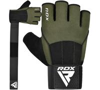 RDX Gants d'haltérophilie, sangle de soutien de 38,1 cm de long, protection antidérapante de la paume avec 3 plaques d'alignement du poignet, haltérophilie, soulevé de terre, musculation, exercice