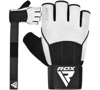 RDX Gants d'haltérophilie, sangle de soutien de 38,1 cm de long, protection antidérapante de la paume avec 3 plaques d'alignement du poignet, haltérophilie, soulevé de terre, musculation, exercice
