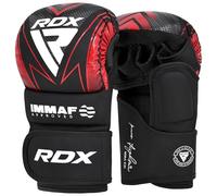 RDX Gants MMA Sparring Grappling, Paume ouverte Gants Arts Martiaux Hommes Femmes Soutien Poignet Réglable Combat Cage Combat Sports Boxe Entraînement Muay Thai Sac de Frappe Kickboxing Homme Femme