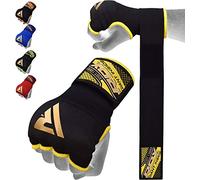RDX Gel Bandes Boxe Sous Gants, 100CM Longue Poignet, Mitaine MMA Muay Thai, Protege Main arts martiaux Sparring Protecteur de Poing, Boxing inner Gloves Hand Wraps, Gants de Frappe Adulte Homme Femme
