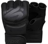 RDX Grappling Glove F15 Matte Black Unisex-Adult, Medium
