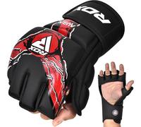 RDX Grappling Gloves Aura Plus F-17, Gants MMA RDX avec Protection du Pouce | Gants de sparring MMA pour entraînement et sparring, Gants MMA en cuir synthétique pour hommes et femmes