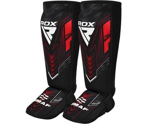 RDX IMMAF Protège-tibias en néoprène de niveau compétition pour sparring et lutte, MMA, kickboxing, arts martiaux mixtes, protection professionnelle du tibia et du cou-de-pied pour homme et femme
