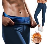 RDX Legging de sauna pour femme, conforme à la norme REACH certifié Oeko Tex 100, pantalon de compression pour contrôle du ventre, taille haute réglable avec fermeture éclair latérale, pantalon de gym
