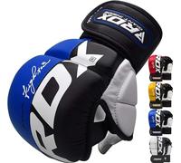 RDX MMA Gants de Grappling T6, RDX MMA Gants en Cuir Maya Hide, Gants de Boxe Professionnels pour entraînement & Sparring, légers avec Rembourrage en Gel et Protection du Poignet